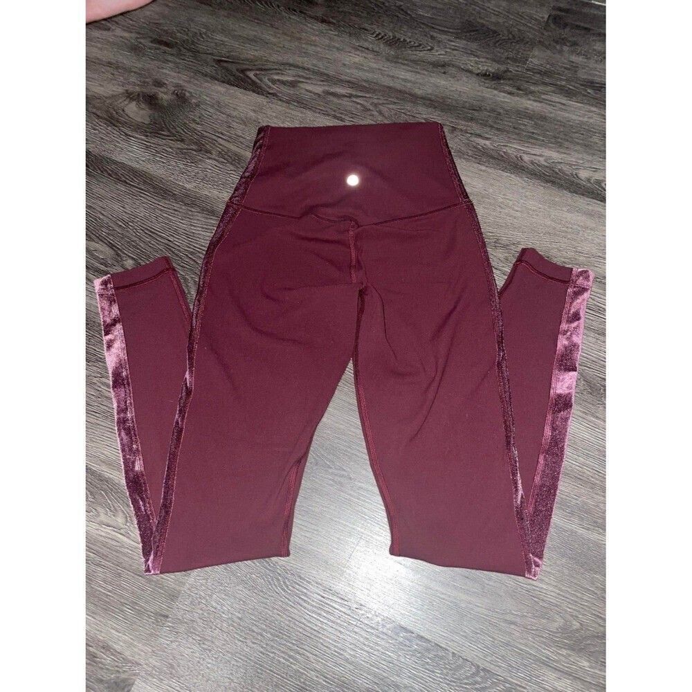 SPECIAL EDITION Lululemon Super High Rise Pant 28" Velvet Garnet